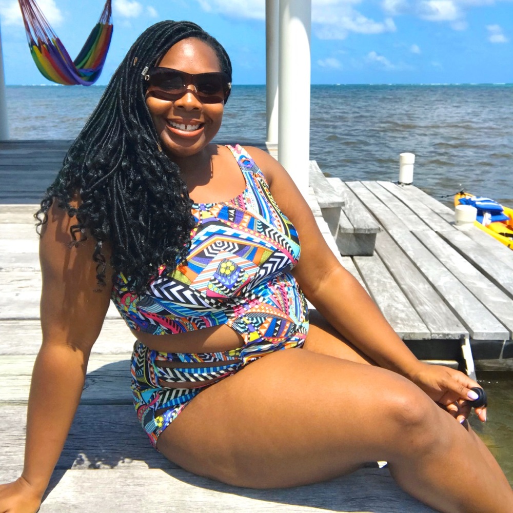 Tribal Print Swimsuit